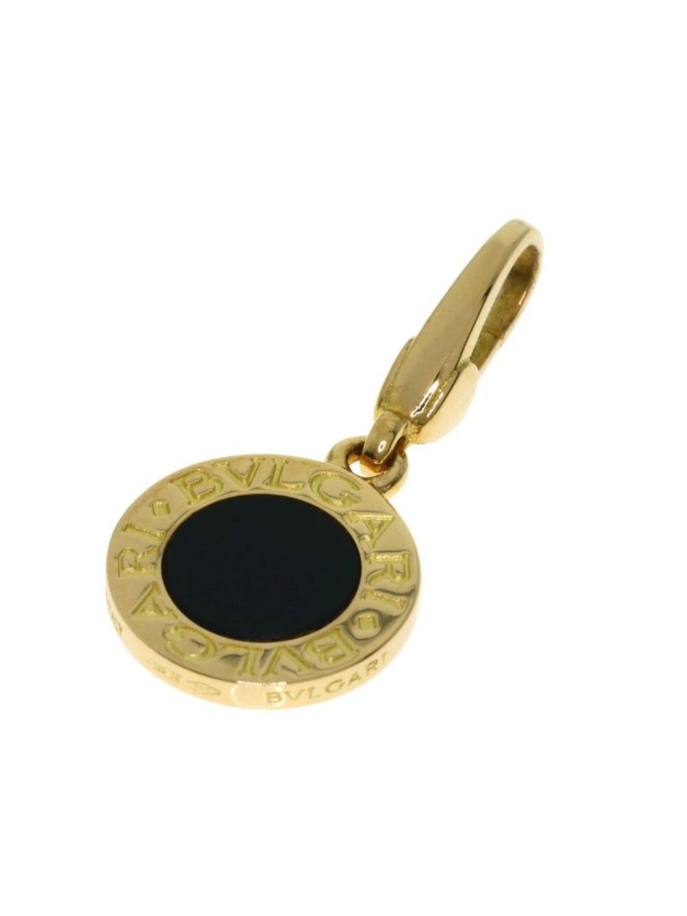 Bvlgari Onyx Pendant 18k Yellow Gold
